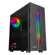 Rampage SPECTRA Tempered Glass 600W 80Plus Rainbow Fan ve Ledli 1*Usb 3.0 + 2* Usb 2.0 Gaming Kasa