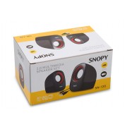 Snopy SN-120 2.0 Siyah/Kırmızı USB Speaker